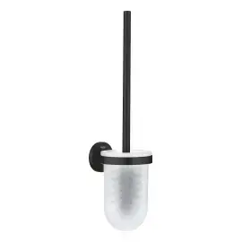 Щітка для унітазу Start QuickFix Grohe 411852430 Matt Black — вид на білому тлі