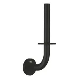 Тримач запасного рулону туалетного паперу Start QuickFix Grohe 411862430 Matt Black — вид на білому тлі