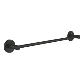 Тримач для рушників 450 мм Start QuickFix Grohe 411972430 Matt Black — вид на білому тлі