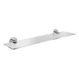 Поличка скляна 530 мм Start QuickFix Grohe 41202000 Chrome — вид на білому тлі
