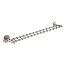 Держатель для полотенец двойной 600 мм Start QuickFix Grohe 41203DC0 — вид на белом фоне