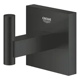 Гачок Start Cube QuickFix Grohe 409612430 Matt Black — вид спереду