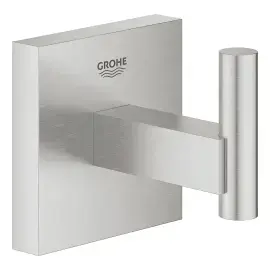 Гачок Start Cube QuickFix Grohe 40961DC0 Super Steel — вид на білому тлі