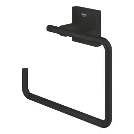 Тримач для рушників Start Cube QuickFix Grohe 409752430 Matt Black — вид спереду