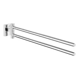 Тримач для рушників подвійний Start Cube QuickFix Grohe 40976000 Chrome — вид на білому тлі