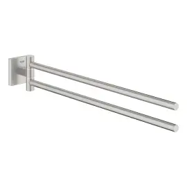 Держатель для полотенец двойной Start Cube QuickFix Grohe 40976DC0 — вид на белом фоне