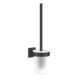 Щітка для унітазу Start Cube QuickFix Grohe 409772430 Matt Black — вид на білому тлі