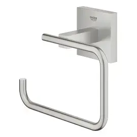 Тримач для туалетного паперу без кришки Start Cube QuickFix Grohe 40978DC0 Super Steel — вид спереду