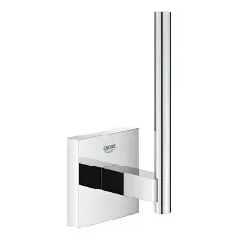 Тримач для запасного рулону туалетного паперу Start Cube QuickFix Grohe 40979000 Chrome — вид на білому тлі