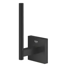 Тримач для запасного рулону туалетного паперу Start Cube QuickFix Grohe 409792430 Matt Black — вид спереду