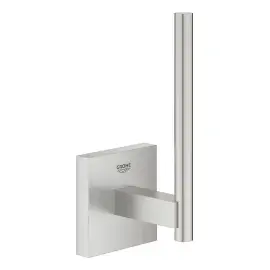Тримач для запасного рулону туалетного паперу Start Cube QuickFix Grohe 40979DC0 Super Steel — вид на білому тлі