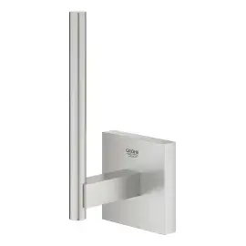 Тримач для запасного рулону туалетного паперу Start Cube QuickFix Grohe 40979DC0 Super Steel — вид спереду