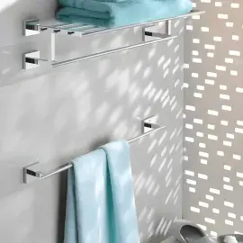 Тримач для рушника 450 мм Start Cube QuickFix Grohe 40987000 Chrome — вид спереду