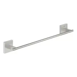 Тримач для рушника 450 мм Start Cube QuickFix Grohe 40987DC0 Super Steel — вид на білому тлі