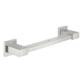 Поручень 300 мм Start Cube QuickFix Grohe 41094DC0 Super Steel — вид на білому тлі