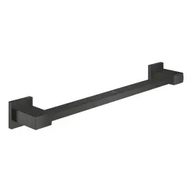 Поручень 450 мм Start Cube QuickFix Grohe 410952430 Matt Black — вид на білому тлі