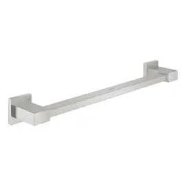 Поручень 450 мм Start Cube QuickFix Grohe 41095DC0 Super Steel — вид на білому тлі
