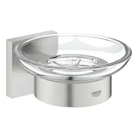 Мыльница настенная Start Cube QuickFix Grohe 41096DC0 — вид на белом фоне