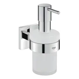 Дозатор для рідкого мила Start Cube QuickFix Grohe 41098000 Chrome — вид на білому тлі