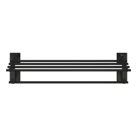 Полиця для рушників Start Cube QuickFix Grohe 410992430 Matt Black — вид спереду