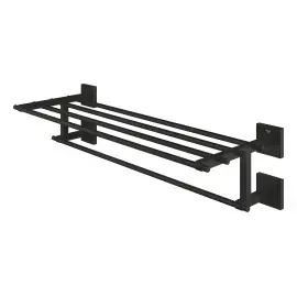 Полиця для рушників Start Cube QuickFix Grohe 410992430 Matt Black — бічний ракурс