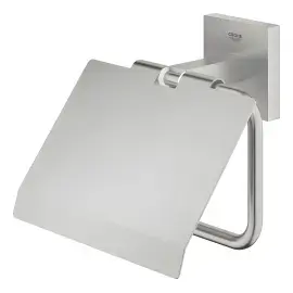 Тримач для туалетного паперу Start Cube QuickFix Grohe 41102DC0 Super Steel — вид спереду