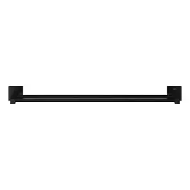 Тримач для рушників подвійний 600 мм Start Cube QuickFix Grohe 411042430 Matt Black — вид спереду