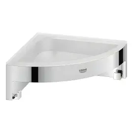 Поличка кутова Start Cube QuickFix Grohe 41106000 Chrome — вид на білому тлі