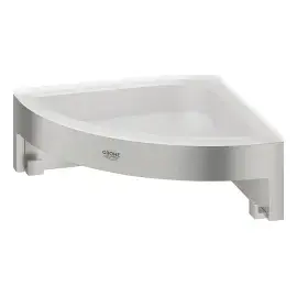 Поличка кутова Start Cube QuickFix Grohe 41106DC0 Super Steel — вид спереду