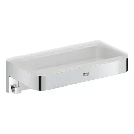 Поличка для душу Start Cube QuickFix Grohe 41107000 Chrome — вид на білому тлі