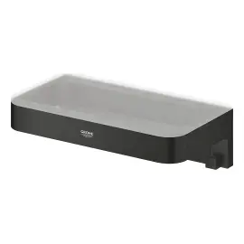 Поличка для душу Start Cube QuickFix Grohe 411072430 Matt Black — бічний ракурс