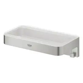 Поличка для душу Start Cube QuickFix Grohe 41107DC0 Super Steel — вид спереду