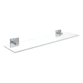 Поличка скляна 530 мм Start Cube QuickFix Grohe 41109000 Chrome — вид на білому тлі