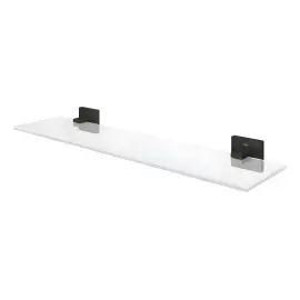 Поличка скляна 530 мм Start Cube QuickFix Grohe 411092430 Matt Black — бічний ракурс