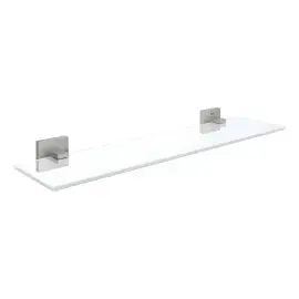 Поличка скляна 530 мм Start Cube QuickFix Grohe 41109DC0 Super Steel — вид на білому тлі