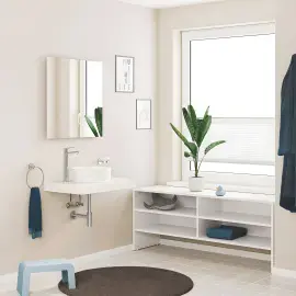 Змішувач для раковини високий StartEdge, з донним клапаном Push-Open, розмір XL QuickFix Grohe 23777001 — бічний ракурс