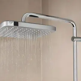Душова система з термостатом Tempesta 250 Cube Grohe 26689001 — вид згори