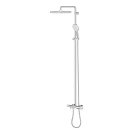 Душевая система с термостатом и изливом для ванны Tempesta 250 Cube Grohe 26691001 — вид спереди