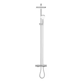 Душевая система с термостатом и изливом для ванны Tempesta 250 Cube Grohe 26691001 — боковой ракурс