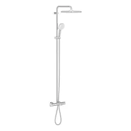 Душевая система с термостатом и изливом для ванны Tempesta 250 Cube Grohe 26691001 — вид сверху