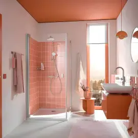 Душова система з термостатом Tempesta 210 Grohe 26811001 — бічний ракурс