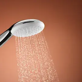 Душовий гарнітур зі стійкою 600 мм Tempesta 110, 2 типи струменю Grohe 27598003 — бічний ракурс