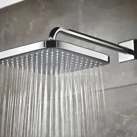 Верхній душ з настінним тримачем Tempesta 250 Cube Grohe 26687000 — вид спереду