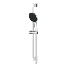 Душови гарнітур з 2 типами струменю зі стійкою 600 мм Vitalio Comfort 110 QuickFix Grohe 26398001 — в інтерʼєрі ванної кімнати