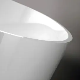 Ванна Carezza Gruppo Treesse V308BL Glossy White — бічний ракурс