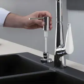 Дозатор миючих засобів A51 Hansgrohe 40448000 Chrome — вид згори