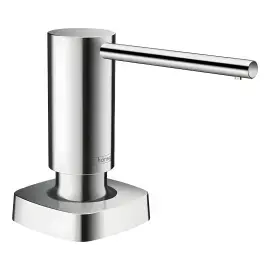 Дозатор миючих засобів A71 Hansgrohe 40468000 Chrome — вид на білому тлі