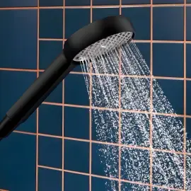 Душовий гарнітур 2jet Activera S Hansgrohe 28052670 Matt Black — бічний ракурс