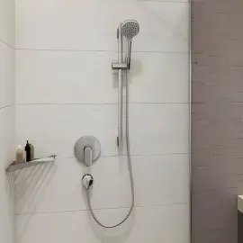 Кутова душова поличка AddStoris Hansgrohe 41741000 Chrome — вид спереду