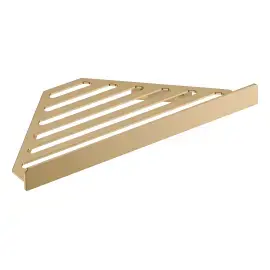 Кутова душова поличка AddStoris Hansgrohe 41741140 Brushed Bronze — вид на білому тлі